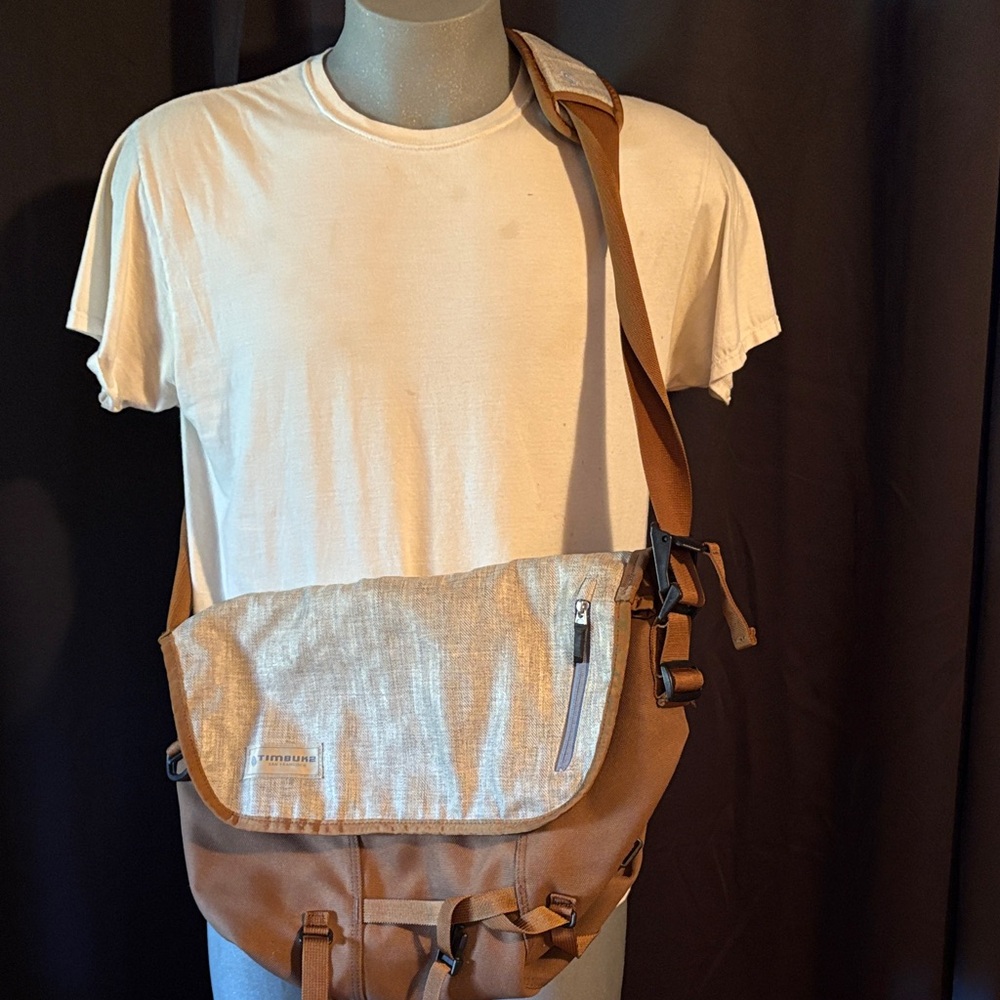 Timbuk2 Brown and Cream Messenger Bag